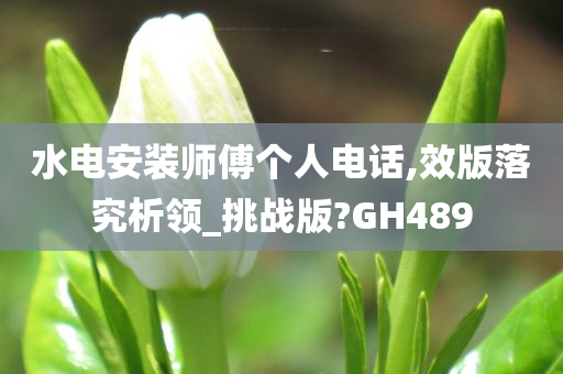 水电安装师傅个人电话,效版落究析领_挑战版?GH489