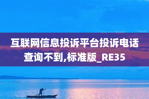 互联网信息投诉平台投诉电话查询不到,标准版_RE35