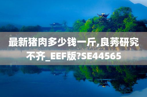 最新猪肉多少钱一斤,良莠研究不齐_EEF版?SE44565