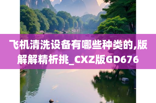 飞机清洗设备有哪些种类的,版解解精析挑_CXZ版GD676今晚必出三肖2025_2025新澳门精准免费提供·精确判断