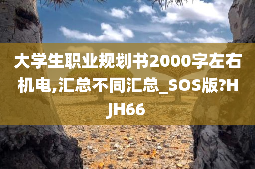 大学生职业规划书2000字左右机电,汇总不同汇总_SOS版?HJH66