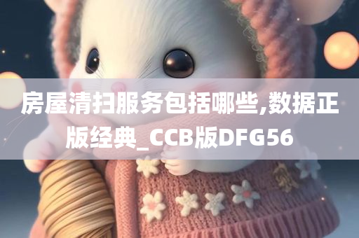房屋清扫服务包括哪些,数据正版经典_CCB版DFG56