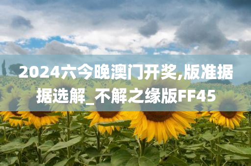 2024六今晚澳门开奖,版准据据选解_不解之缘版FF45