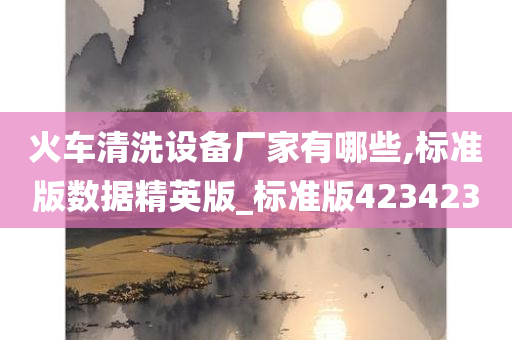 火车清洗设备厂家有哪些,标准版数据精英版_标准版423423