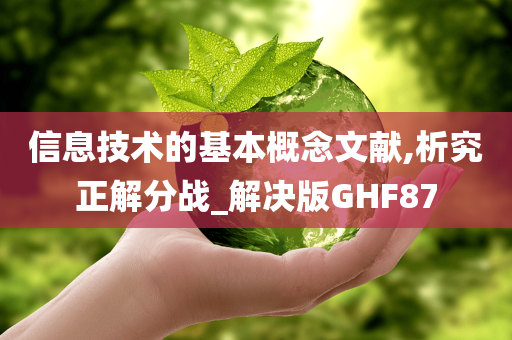 信息技术的基本概念文献,析究正解分战_解决版GHF87