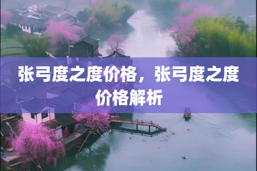 张弓度之度价格，张弓度之度价格解析