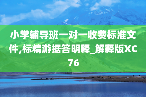 小学辅导班一对一收费标准文件,标精游据答明释_解释版XC76