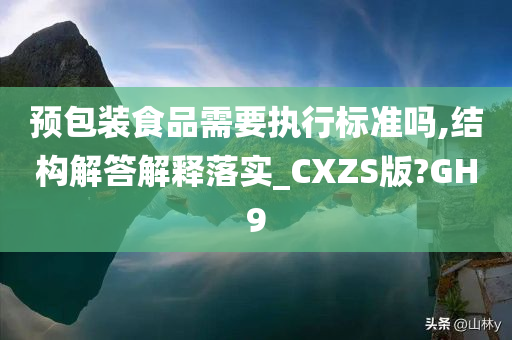 预包装食品需要执行标准吗,结构解答解释落实_CXZS版?GH9