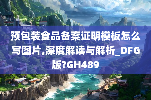 预包装食品备案证明模板怎么写图片,深度解读与解析_DFG版?GH489