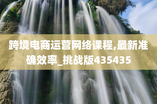 跨境电商运营网络课程,最新准确效率_挑战版435435