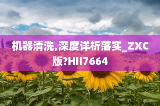 机器清洗,深度详析落实_ZXC版?HII7664