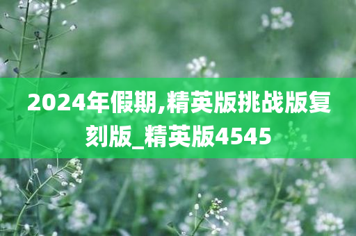 2024年假期,精英版挑战版复刻版_精英版4545
