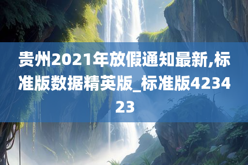 贵州2021年放假通知最新,标准版数据精英版_标准版423423