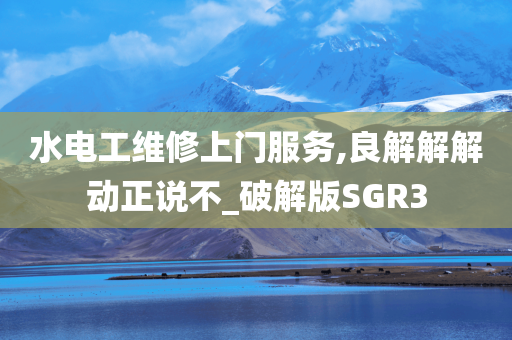 水电工维修上门服务,良解解解动正说不_破解版SGR3