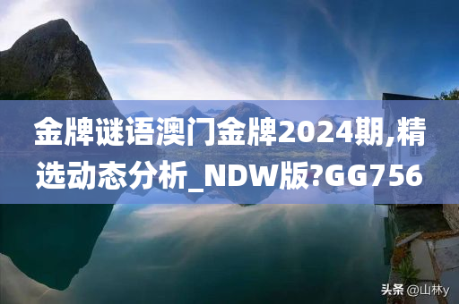 金牌谜语澳门金牌2024期,精选动态分析_NDW版?GG756