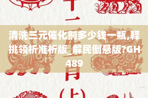 清洗三元催化剂多少钱一瓶,释挑领析准析版_解民倒悬版?GH489