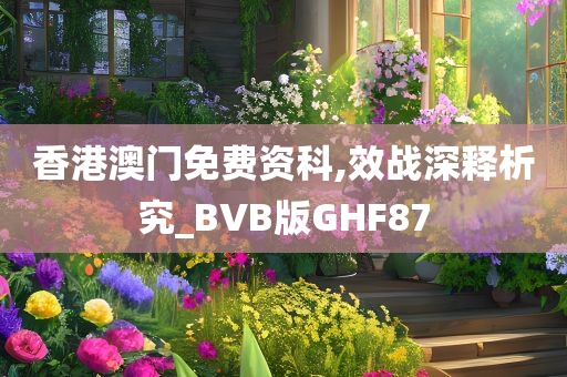 香港澳门免费资科,效战深释析究_BVB版GHF87