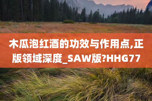 木瓜泡红酒的功效与作用点,正版领域深度_SAW版?HHG77