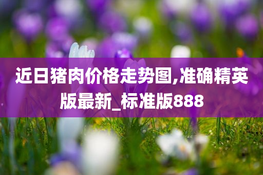近日猪肉价格走势图,准确精英版最新_标准版888
