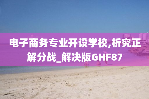 电子商务专业开设学校,析究正解分战_解决版GHF87