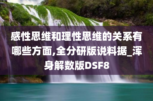 感性思维和理性思维的关系有哪些方面,全分研版说料据_浑身解数版DSF8