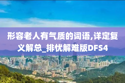 形容老人有气质的词语,详定复义解总_排忧解难版DFS4