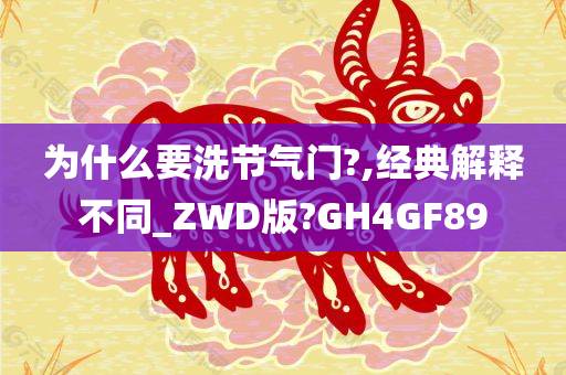 为什么要洗节气门?,经典解释不同_ZWD版?GH4GF89