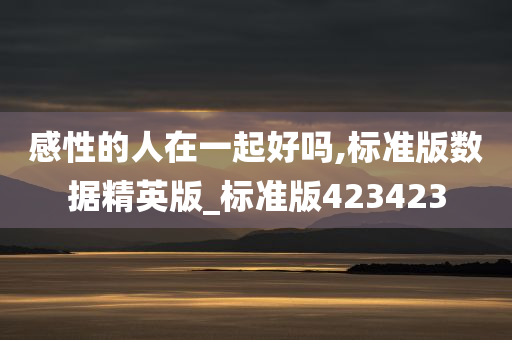 感性的人在一起好吗,标准版数据精英版_标准版423423