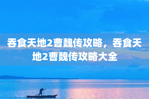 吞食天地2曹魏传攻略，吞食天地2曹魏传攻略大全