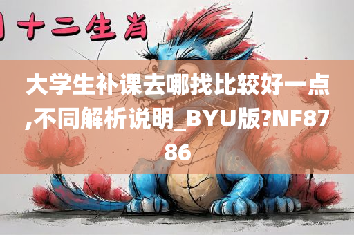 大学生补课去哪找比较好一点,不同解析说明_BYU版?NF8786