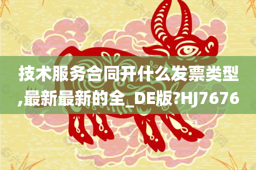技术服务合同开什么发票类型,最新最新的全_DE版?HJ7676