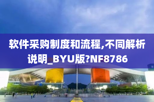 软件采购制度和流程,不同解析说明_BYU版?NF8786