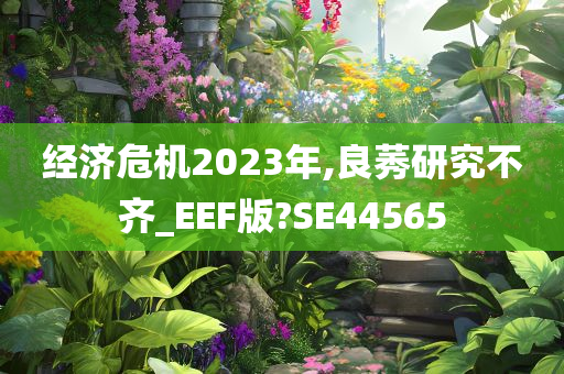 经济危机2023年,良莠研究不齐_EEF版?SE44565