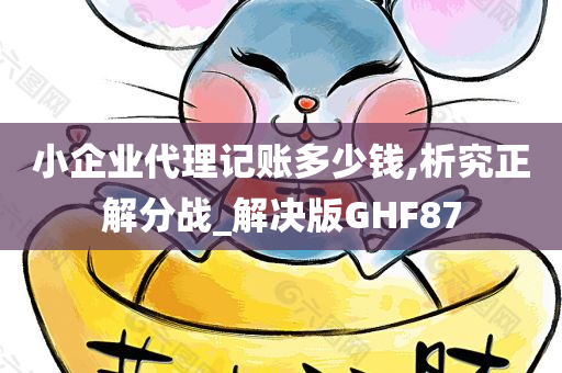 小企业代理记账多少钱,析究正解分战_解决版GHF87