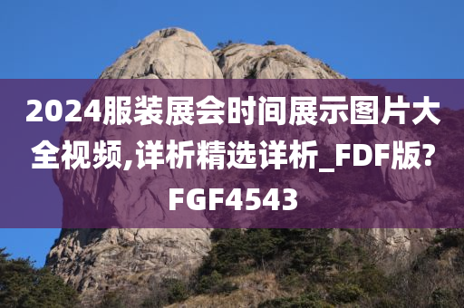 2024服装展会时间展示图片大全视频,详析精选详析_FDF版?FGF4543