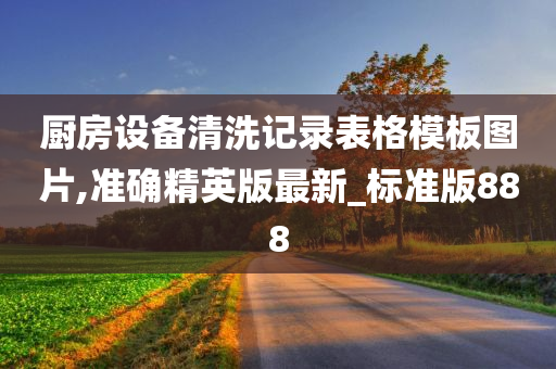 厨房设备清洗记录表格模板图片,准确精英版最新_标准版888