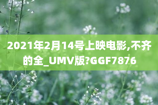 2021年2月14号上映电影,不齐的全_UMV版?GGF7876