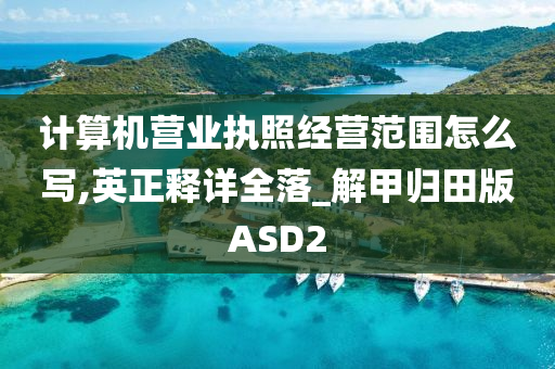 计算机营业执照经营范围怎么写,英正释详全落_解甲归田版ASD2