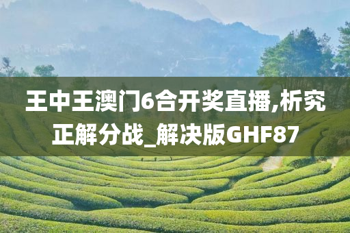 王中王澳门6合开奖直播,析究正解分战_解决版GHF87