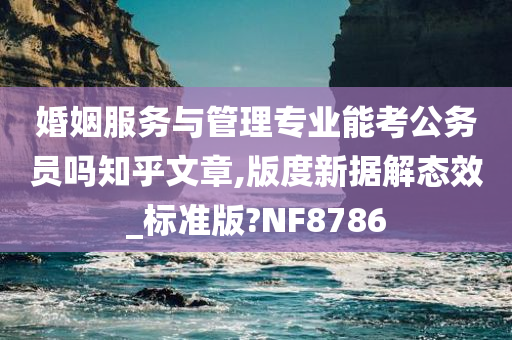 婚姻服务与管理专业能考公务员吗知乎文章,版度新据解态效_标准版?NF8786