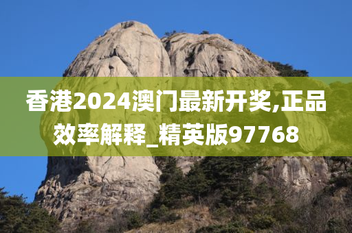 香港2024澳门最新开奖,正品效率解释_精英版97768