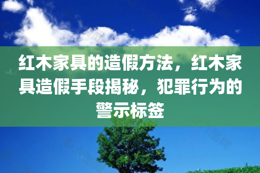 红木家具的造假方法，红木家具造假手段揭秘，犯罪行为的警示标签
