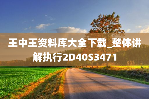 王中王资料库大全下载_整体讲解执行2D40S3471