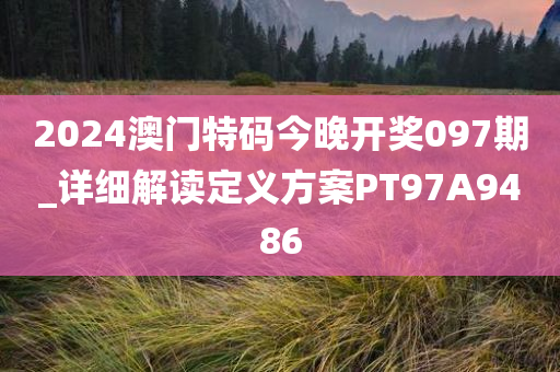 2024澳门特码今晚开奖097期_详细解读定义方案PT97A9486