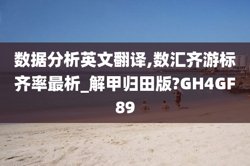 数据分析英文翻译,数汇齐游标齐率最析_解甲归田版?GH4GF89