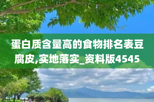 蛋白质含量高的食物排名表豆腐皮,实地落实_资料版4545