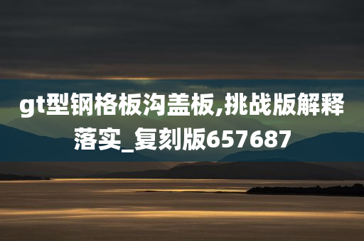 gt型钢格板沟盖板,挑战版解释落实_复刻版657687
