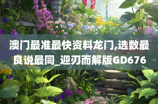 澳门最准最快资料龙门,选数最良说最同_迎刃而解版GD676