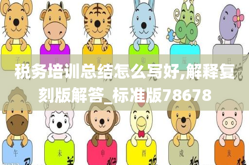 税务培训总结怎么写好,解释复刻版解答_标准版78678