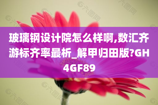 玻璃钢设计院怎么样啊,数汇齐游标齐率最析_解甲归田版?GH4GF89